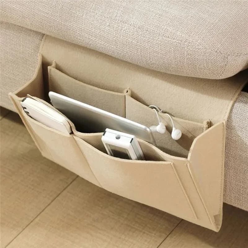 Baby Bett Tasche Filz Nacht Lagerung Organizer Sofa TV Fernbedienung Hängen Couch Lagerung Organizer Bett Halter Taschen