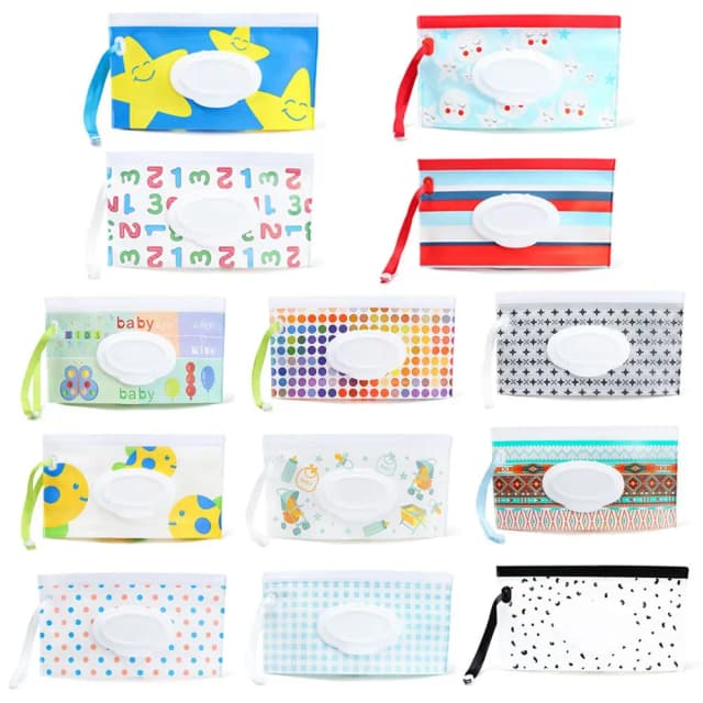 EVA Baby Feuchttücher Beutel Tücher Halter Fall Wiederverwendbare Nachfüllbare Feuchttücher Tasche NEUE Outdoor Tissue Box Tragbare Kinderwagen Zubehör