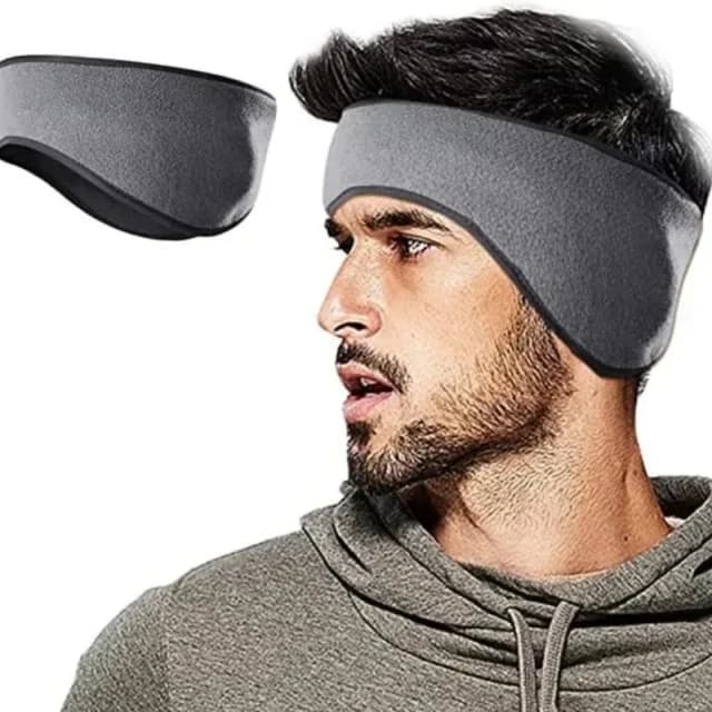 Dickes Fleece, warme Ohrenabdeckung, winddicht, für kaltes Wetter, Outdoor-Sport-Stirnband für Radfahren, Laufen, Winter