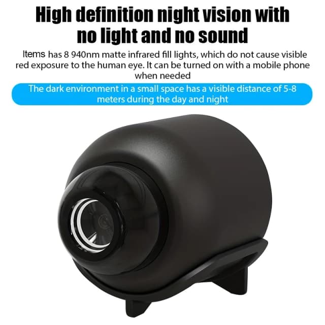 Neue Mini-Kamera 2024 x 5 intelligente 2,4 G WiFi Mini-Kamera für Zuhause, Innenbereich, Nachtsicht, Sicherheitsschutz, Videorecorder