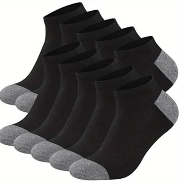 10 Paar atmungsaktive, bequeme Söckchen aus modischer Baumwolle für Herren, Sommersocken für Herren