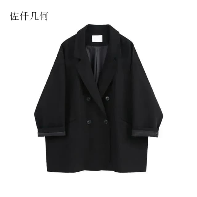 Frauen Blazer Frühling und Herbst 2024, neue Mode, koreanische Vintage-Anzugjacke, weibliche übergroße Blazer
