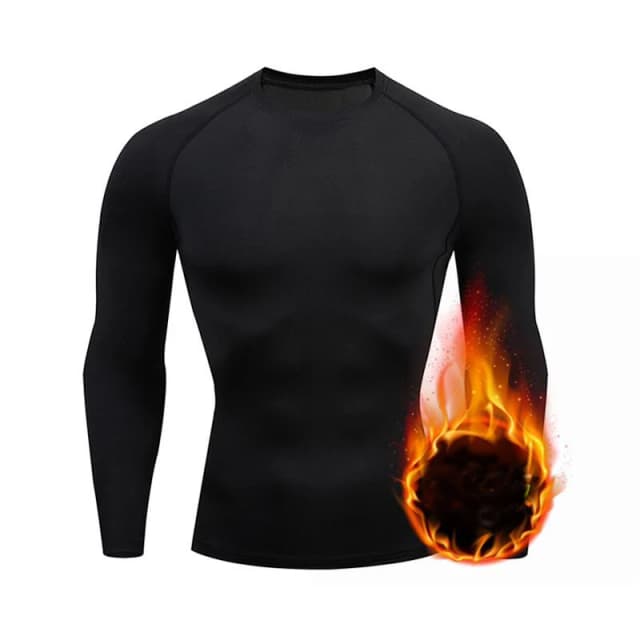2024 herbst Winter Männer Unterhemden Thermische Unterwäsche Dünne Fleece Elastische Kompression Fitness Für Winter Sport Tragen