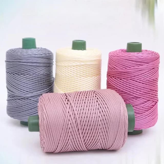 200 m 3 mm Sommer-Häkelgarne, Eisseil, Faden für DIY-Stricktasche, Geldbörse, Sonnenhut, Schuhe, Kissen, Weben, Garn, Nähzubehör