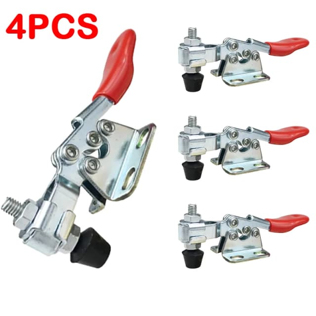 4pcs horizontale Schnell klemme Work holding Clamp Chuck GH-201 Holz bearbeitungs gravur maschine Kompressor 27kg vertikale Knebel klemme