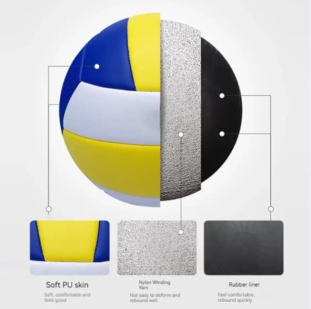 Indoor-und Outdoor-Standard-Volleyball-Schule Jugend weiches Leder Trainings wettbewerb Nr. 5 Ball Logo Anpassung
