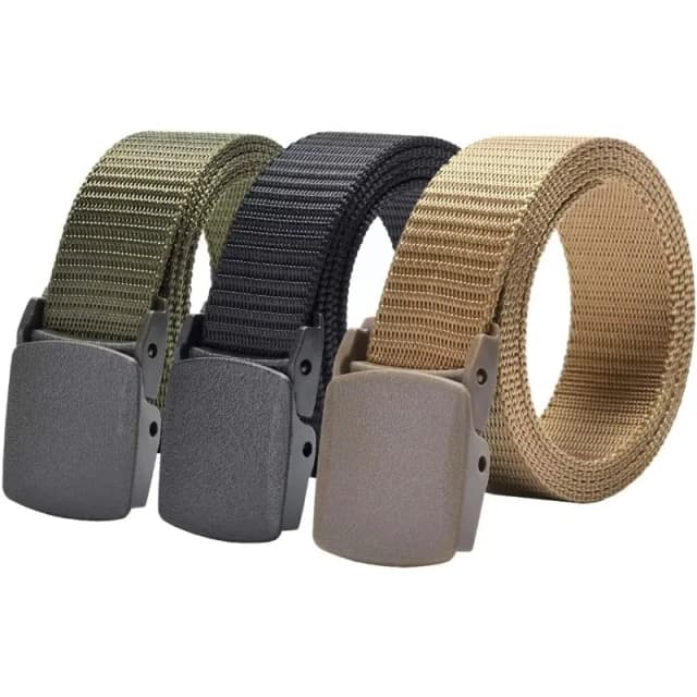 Taktischer Nylongürtel für Männer, Kunststoffschnalle, hypoallergen, militärischer Trainingsbund, langlebiger Outdoor-Leinwand-Studenten-Taillengürtel