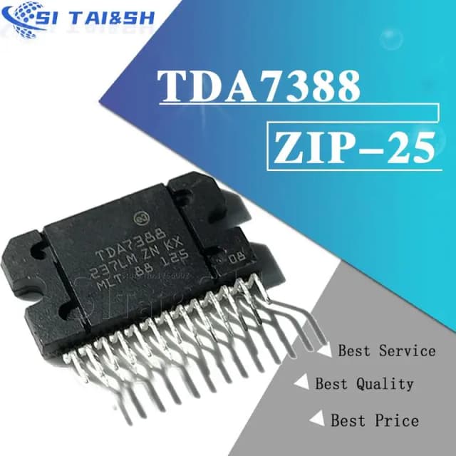 Si Tai&SH TDA7388 ZIP25 TDA7388A ZIP 7388A ZIP-25 42W Quad Bridge Autoradio-Verstärker neues und originales Molewei-Datensystem