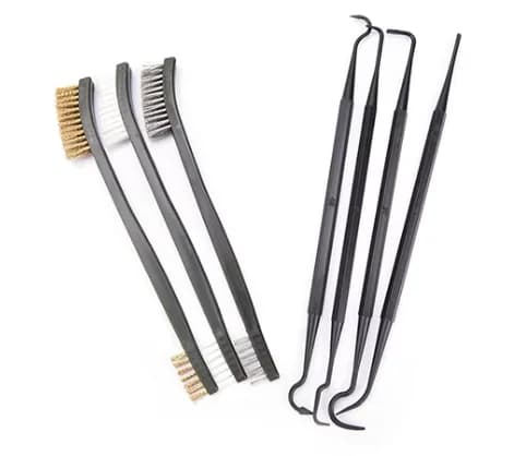 3/4/7 stücke Outdoor Gewehr Reinigung Kit 3 stücke Pinsel 4 stücke Pick Set Gewehr Pistole Camping Zubehör gewehr Reinigung Werkzeug