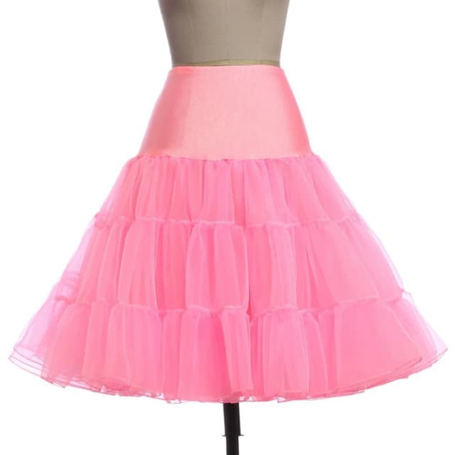 Puffy Short Petticoat Organza Halloween Frauen Krinoline Vintage Braut Petticoat für Hochzeit Abend Cosplay Unterrock Tutu