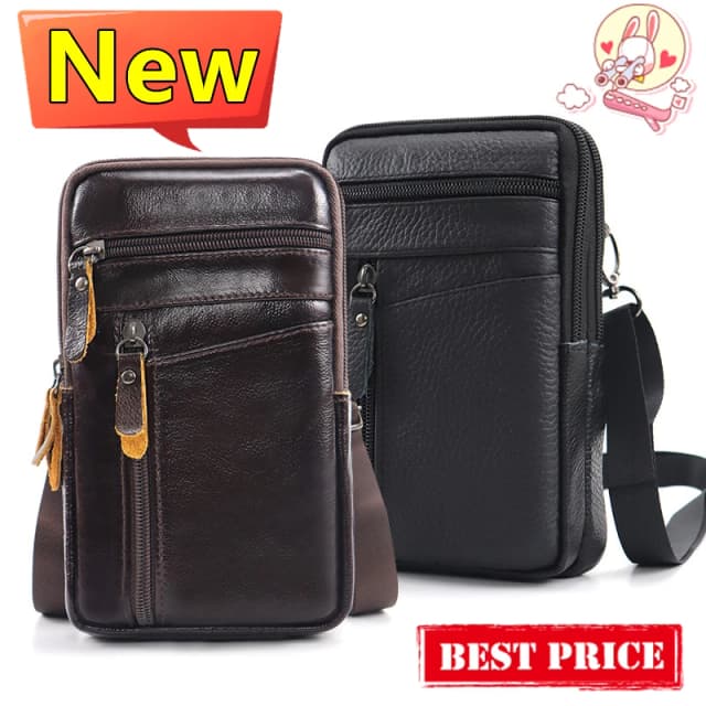 Neue männer Echtes Leder Taille Packs Tasche Telefon Beutel Taschen Männer Handtasche Tasche Kleine Brust Schulter Gürtel Tasche Umhängetasche leder Taschen