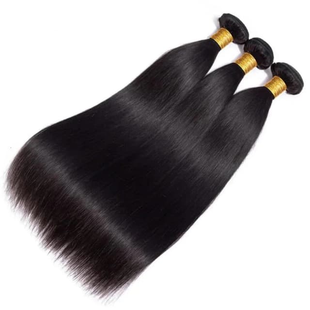 Brasilianische glatte Haarbündel 1/3/4 Stück 100 % unverarbeitetes Echthaar gerade Bündel Echthaarverlängerungen für schwarze Frauen