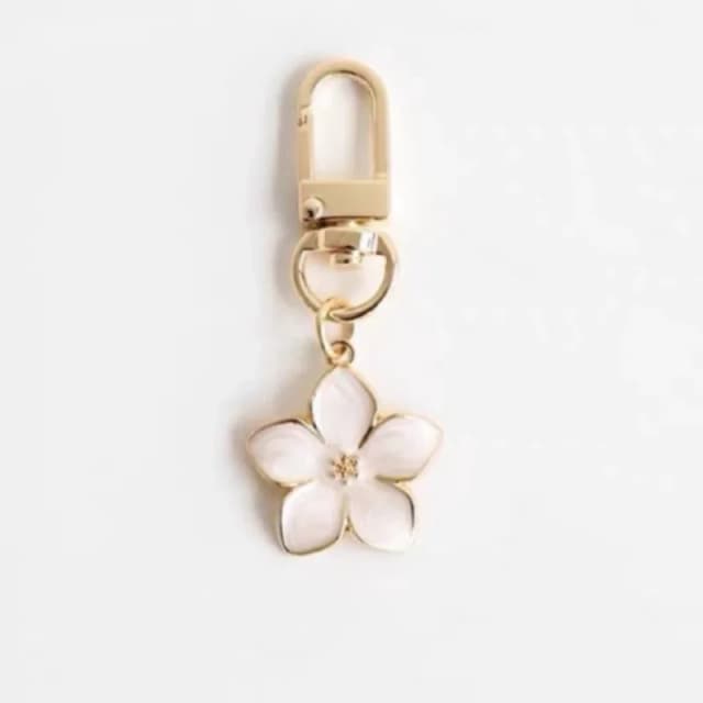 Weißer Birnenblüten-Schlüsselanhänger, niedliche Accessoires, Schlüsselanhänger, Paar, passende Schlüsselanhänger, Anhänger, Großhandelsartikel für Boutique