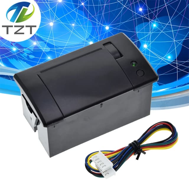 58-mm-Mini-Thermodrucker, eingebetteter POS-Belegdrucker mit Schnittstelle, RS232/TTL, Verwendung mit 5 V-9 V für Arduino TZT