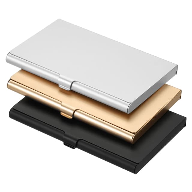 1/2/3Pcs Visitenkarte Halter Metall Box Abdeckung Kreditkarte Halter Aluminium Legierung Flip-Cover schlanke Namen Karten Fall für Frauen Männer