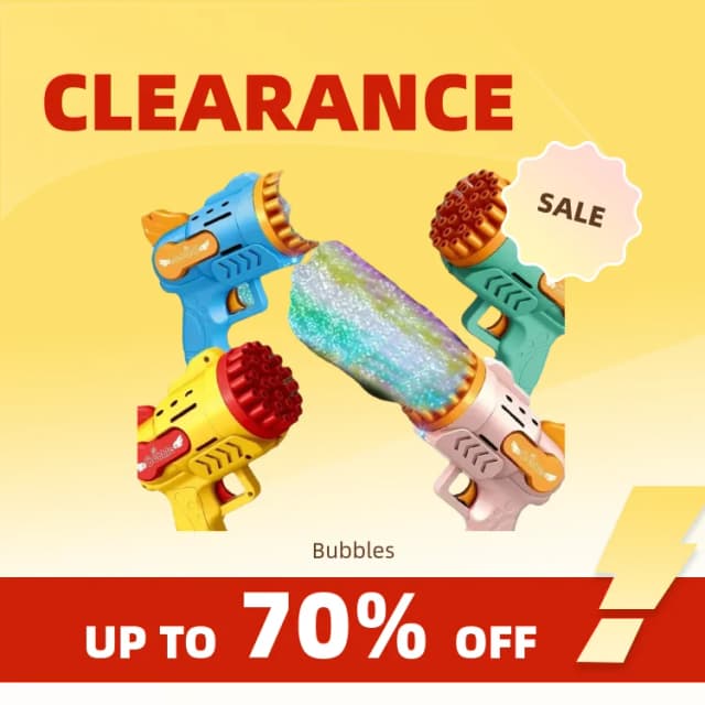 Clearance_Light-Up Bubble Gun – 29 Löcher Gatling Blaster für Jungen und Mädchen im Alter von 6–14 Jahren (Batterien und Blasenflüssigkeit nicht im Lieferumfang enthalten)_