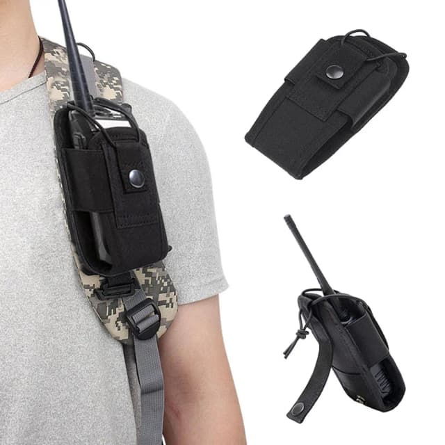 Taktische Walkie-Talkie-Tasche, Radio-Gehäuse, Gegensprechanlage, Universaltasche für Duty Belt Radio Holster, taktische Jagd, Camping, Abenteuer
