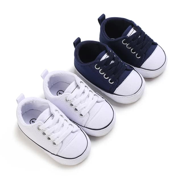 Meckior Baby Turnschuhe Baby Jungen Mädchen Leinwand Schuhe rutsch feste Gummis ohle bequeme weiche Unisex Baby Basketballs chuhe 0-18m