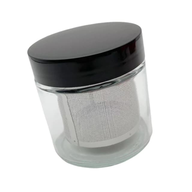 Schmuck-Reinigungsglas, Diamant-Waschbecher, Glas-Reinigungsglas, leicht zu tragen, sicherer Schmuckbehälter für Perlen, Halsketten, Ringe