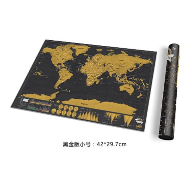 Markierbare Rubbelkarte China World Edition Mini Travel Punch Card Travel Trail Record Wall Art Teaching Poster Dekoration Karte