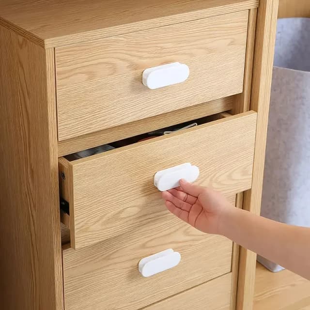 2 Stück selbstklebende Fenster-, Schrank- und Schubladengriffe – ideal für Tür- und Kleiderschrank-Schiebetür als Organisationshilfsgerät