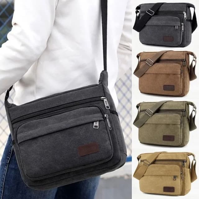 Mode Leinwand Einzelnen Schulter Tasche Männer Frauen Unisex Reise Umhängetasche Outdoor Casual Satchel Vintage Messenger Taschen