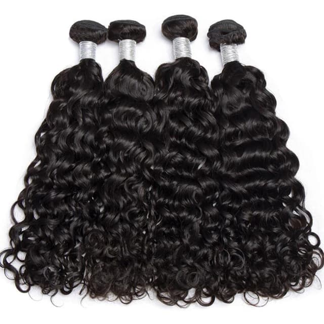 12A Wasserwellen-Bündel, Echthaar, 100 % unverarbeitetes reines Haar, günstiges nasses und gewelltes Haar, 3/4 Bündel, peruanisches tiefes Wellenhaar