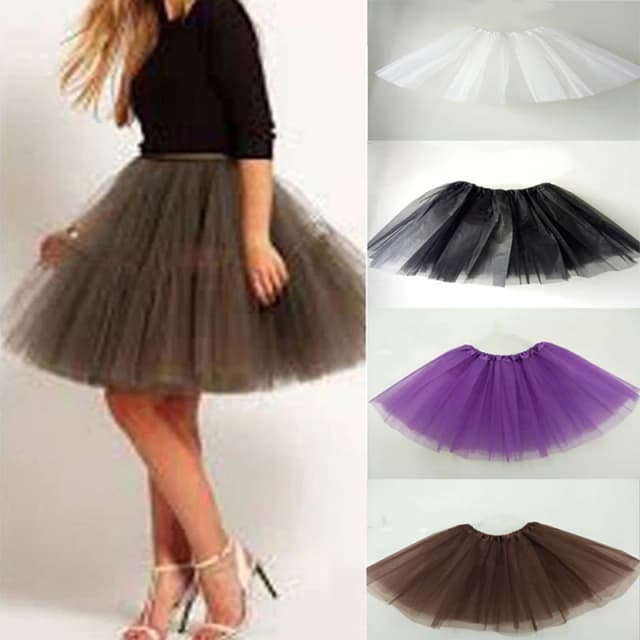 Frauen Vintage Tüll Rock Kurze Tutu Mini Röcke Erwachsene Phantasie Ballett Dancewear Party Kostüm Ballkleid Mini rock Sommer 2024 Heißer