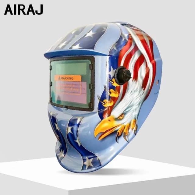 Airaj-Schweiß maske Schweißer Schutz kopf getragen Solar automatische Dimm schweiß kappe multifunktion ale profession elle Schweiß geräte