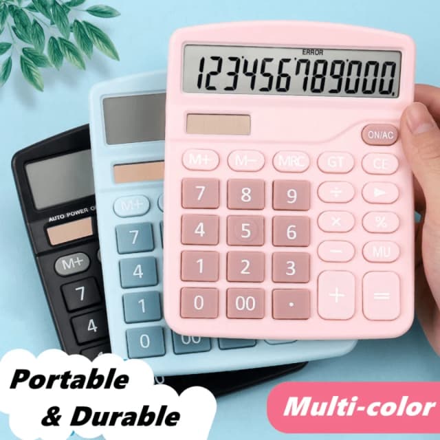 1Pcs Solar Wissenschaftliche Rechner Desktop Finanz Büro Computer Rechner Große Display Büro Rechner Nette Rechner