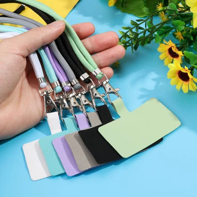 Verstellbarer, abnehmbarer Halsband-Lanyard-Gurt, Telefon-Lanyard, Telefon-Sicherheitsband für alle Mobiltelefone und Hüllen