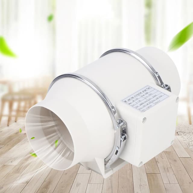 220 V Abluftventilator, leiser Kanalventilator, 2600 U/min, Kanalventilator, Rohrabsauger für Küche, Badezimmer, Toilette (HF-100/HF-150/HF-200)