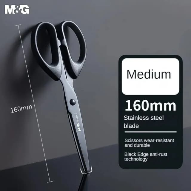 M&G Stationery 160 mm Büro- und Hauslebensschere, mittelgroße handgefertigte Papierschere, Bürobedarf