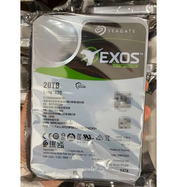 NEU für Sea-gate ST20000NM007D Helium 20T 20TB SATA3 Galaxy Enterprise Desktop Mechanische Festplatte NAS HDD