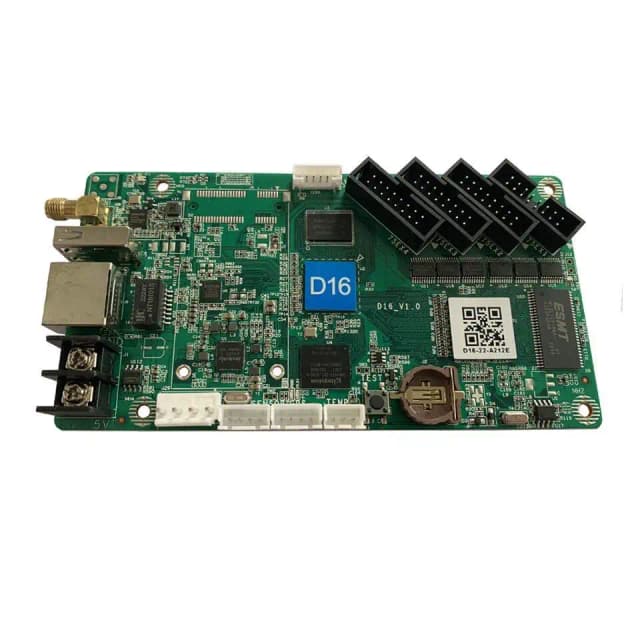 HD-D15 D16 Controller WLAN RJ45 USB Asynchrone Steuerungskarte P1.25 P1.875 P3 P4 P5 P6 P10 RGB Vollfarbige Dot-Matrix LED-Bildschirm