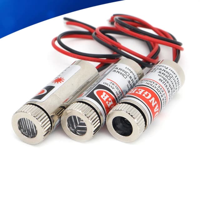 650 nm 5 mW Red Point / Line / Cross Laser Modulkopf Glaslinse Fokussierbar Industrieklasse