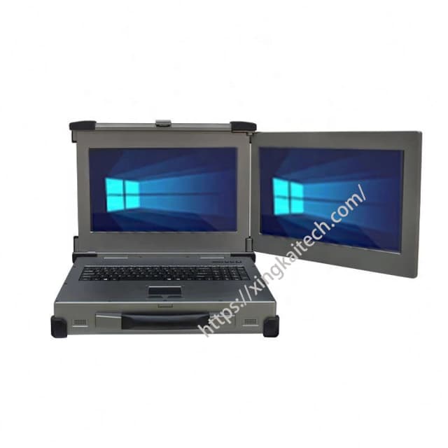 VTOL Drone Ground Station Win10 Dual 15,6 Zoll FHD Displays HD Integriertes Link-Fernbedienungssystem Definition-Sender