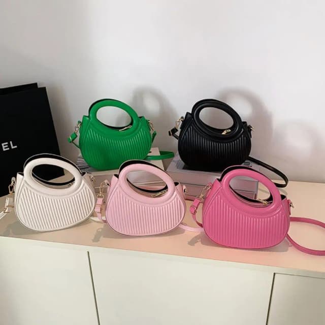 Mode Frauen Umhängetasche Achsel Tasche Design Achsel Tasche Plissee Sattel tasche einfarbige Umhängetasche Geldbörse Handtaschen