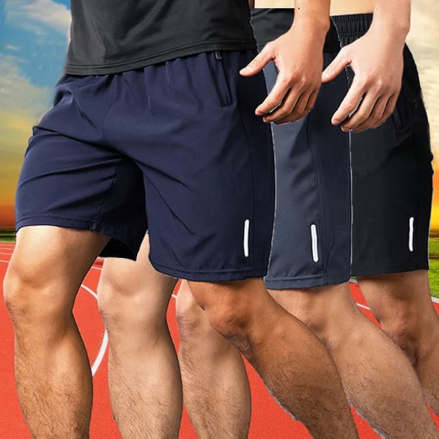 Neue Schnelltrocknende Jogging-Fitness-Shorts für Herren Sommer-Sportshorts Leichte Hosen Dünne Atmungsaktive Strandshorts für Männer