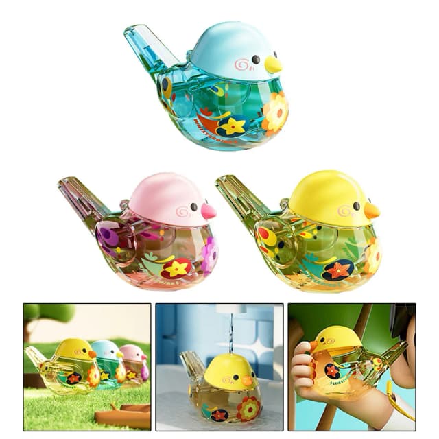 Vogel Wasser Pfeife abs Material bunte Vogel Wasser Pfeife Rohr Vogel Pfeife lustiges Spielzeug für Kinder Geburtstage Geschenke Zubehör
