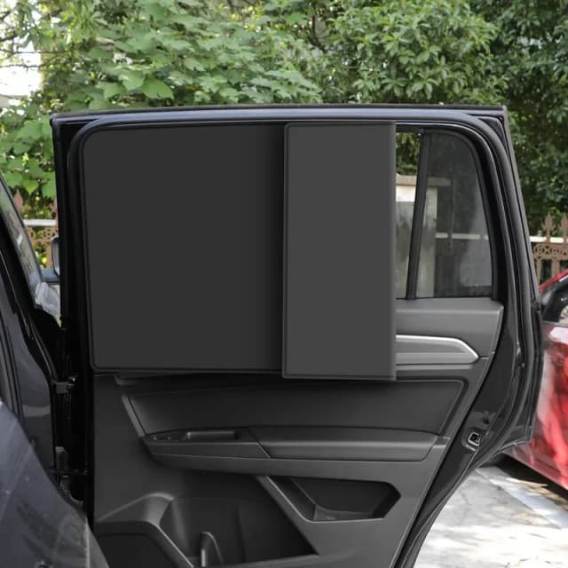 Vollständig verdunkelnder, wärmeisolierender Auto-Sonnenschutz, magnetischer Auto-Sonnenschutz, leicht, zusammenklappbar, einziehbarer Sonnenschutz, einfache Installation