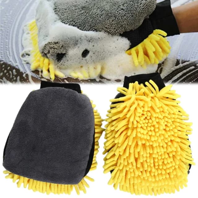 Autowaschhandschuh, Korallenhandschuh, weich, kratzfest, für Autowäsche, multifunktional, dick, Reinigungshandschuh, Autowasch-Detaillierungsbürste